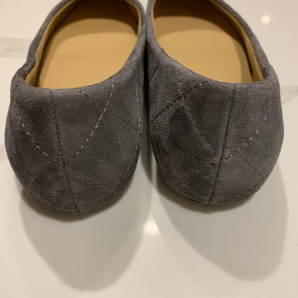Talbots ballet flat. Grey quilted. - Picture 3 of 4
